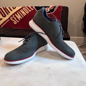 Cole Haan - Mens 2 Zerogrand LSR Wing in Gray Pinstripe and White